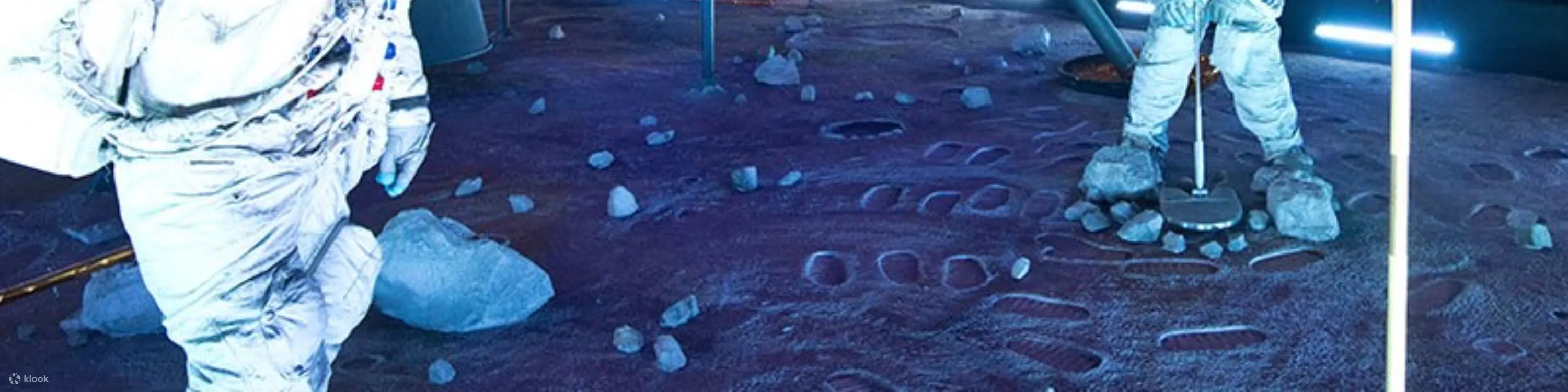 See astronauts make their mark on the moon in an exhibit!