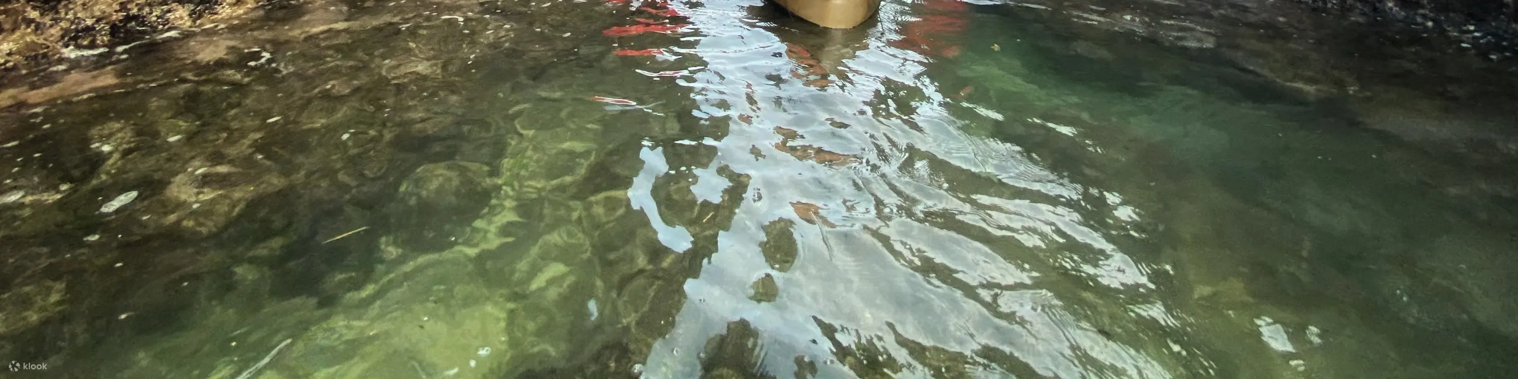 划著獨木舟經過水域