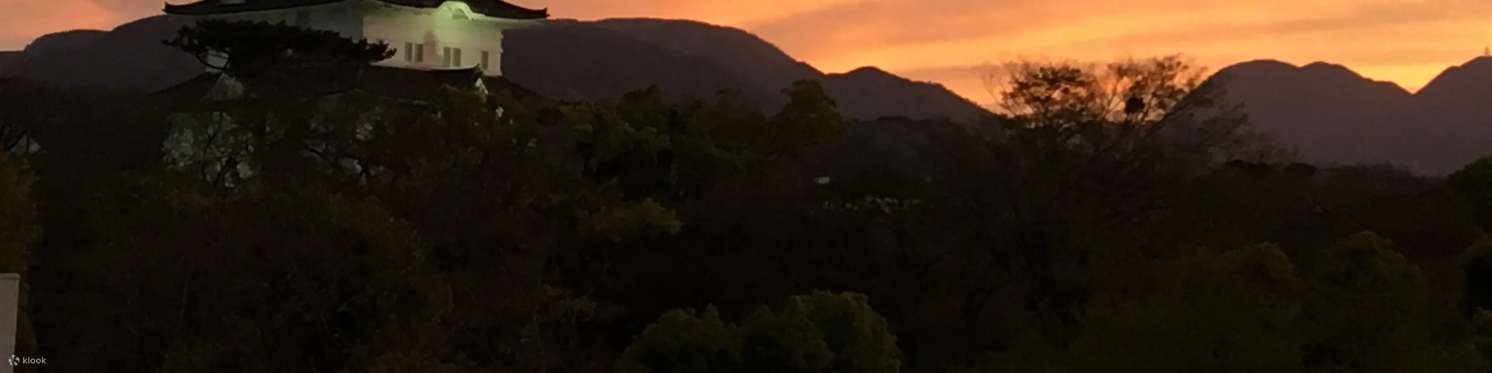 夕阳下的小田原城