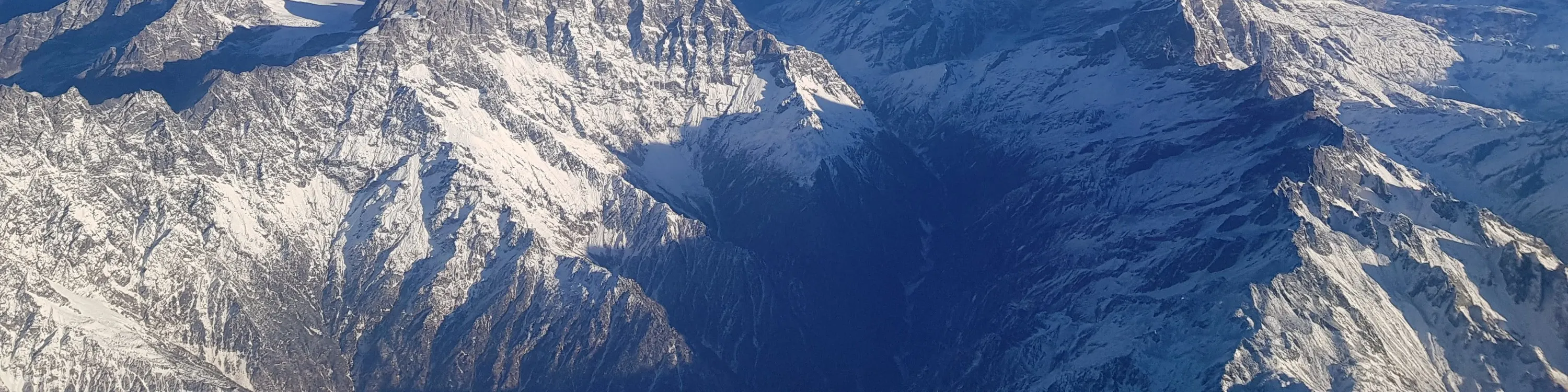飞行途中欣赏喜马拉雅山美景