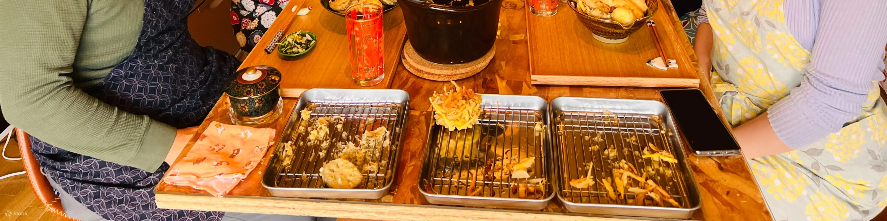 大阪烹饪课：脆皮天妇罗盖饭和味噌汤
