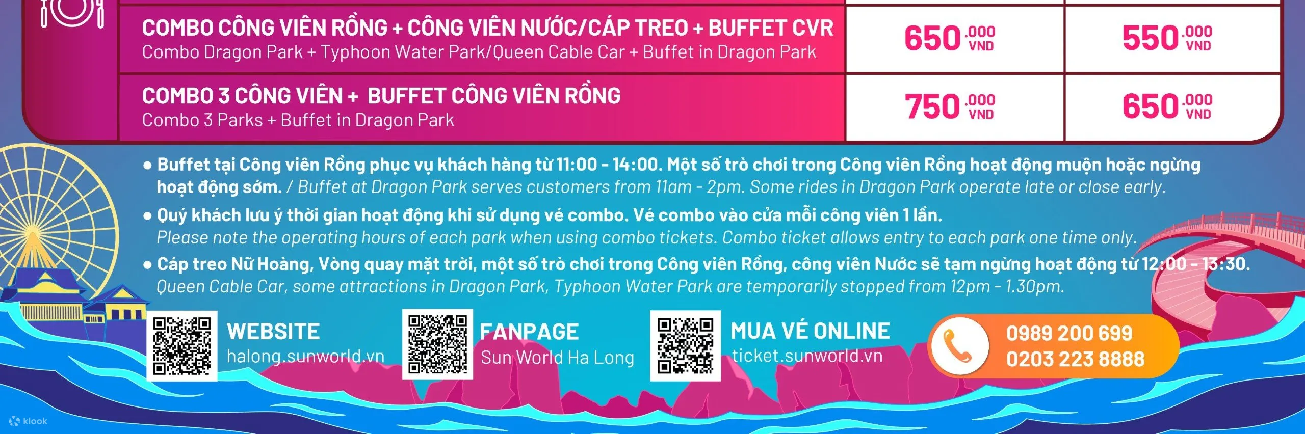 Sun World Ha Long schedule