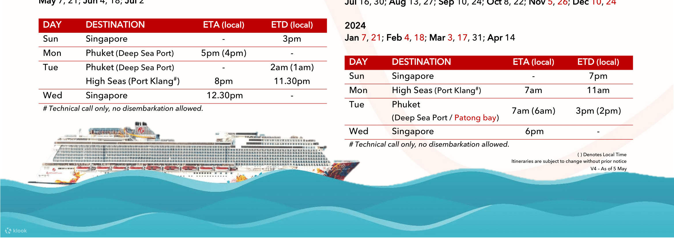 genting dream cruise singapore itinerary