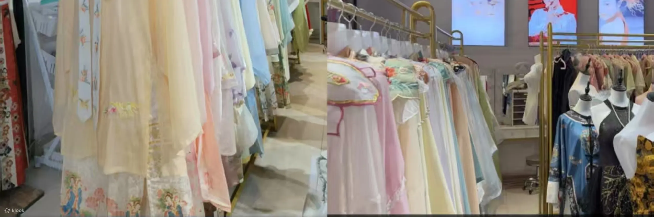 店内部分头饰与服饰