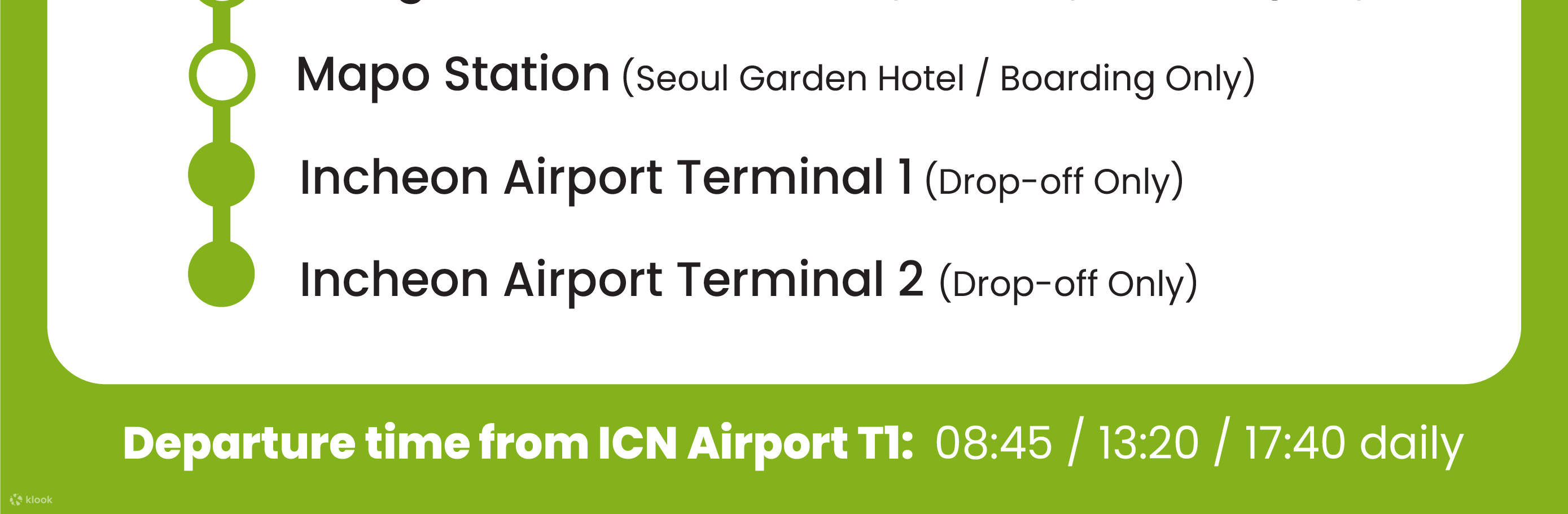 Incheon Airport Seoul Bus with OLIVE YOUNG Benefits Klook