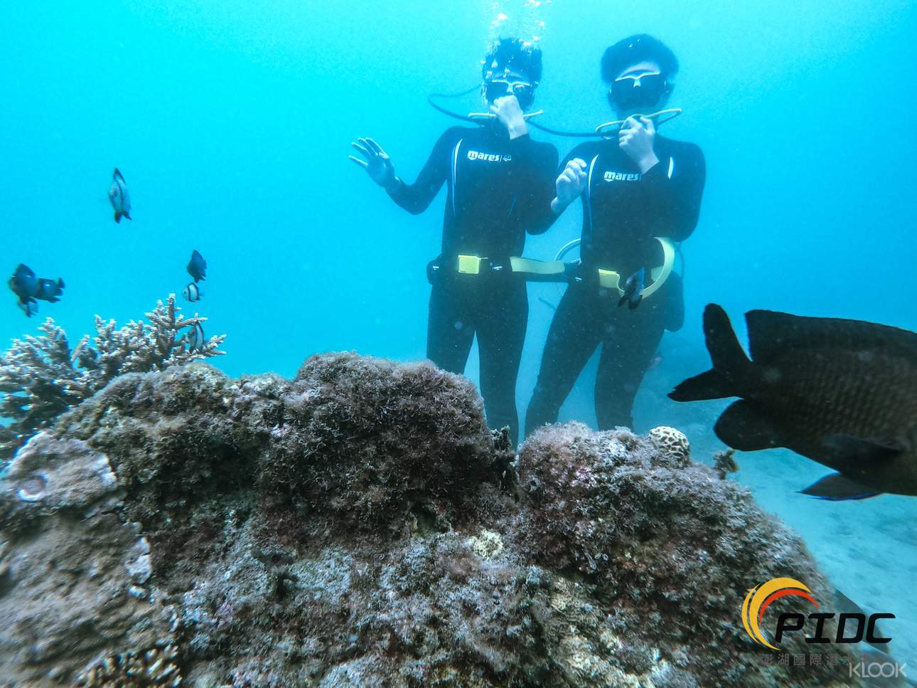 澎湖HUKA潛水，不用背氧氣瓶也能自由於海底悠游