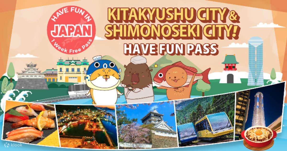 สนุกสนานไปกับ Kitakyushu Shimonoseki Pass (บัตรผ่านฟรี 1 สัปดาห์) - Klook