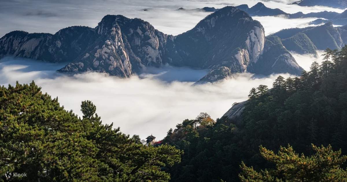 섬서성 시안 화산 당일 여행 (중국 5대 명산+천하제일의 기이하고 험준한 산+화하의 뿌리+고산의 아름다운 경치 감상+운해 감상+다양한  케이블카 노선 선택 가능) - 클룩 Klook 한국