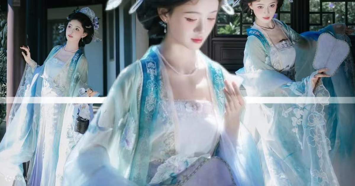 상하이 위위안 한푸(汉服) 촬영 체험 (한푸 대여 + 선택 사항: 메이크업 및 헤어 스타일링 포함 + 선택 사항: 1시간 야외 촬영 동행)