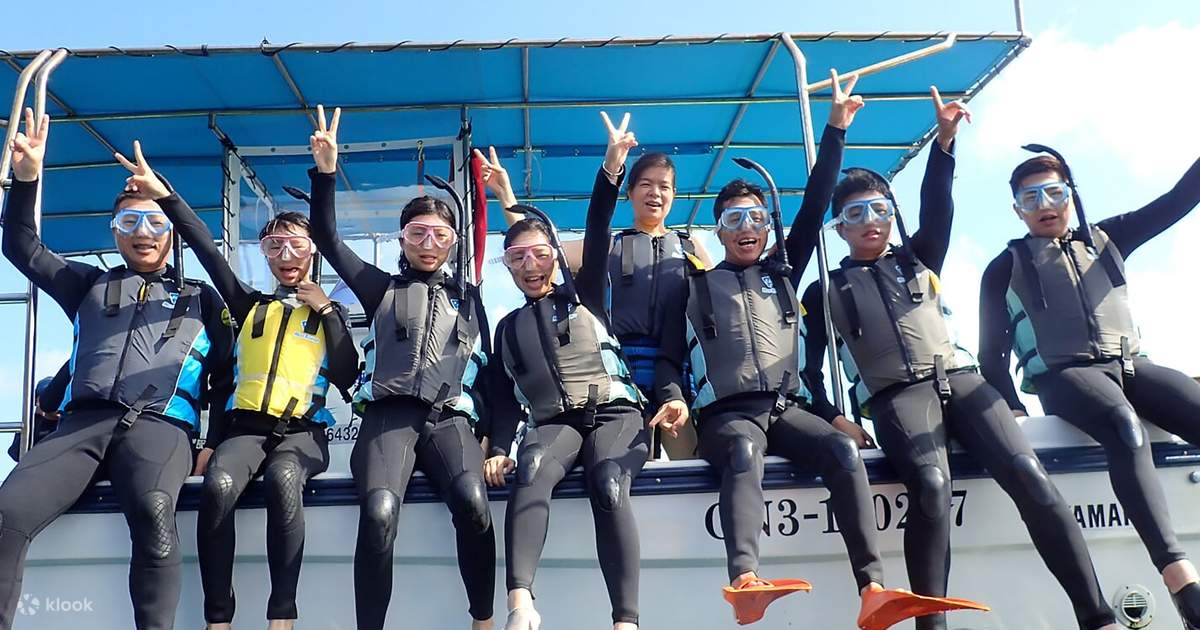 오키나와 환상의 암초 | 배를 타고 편안하게 이동! 스노클링 & 스쿠버 다이빙 체험 | 무료 무제한 사진 & 비디오 | 중국어 강사