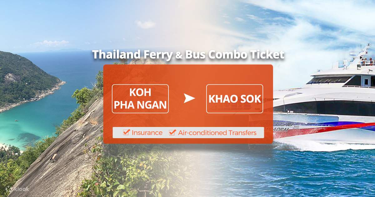Lomprayah Ferry & Bus Ticket from Koh Pha Ngan to Khao Sok - Klook ...