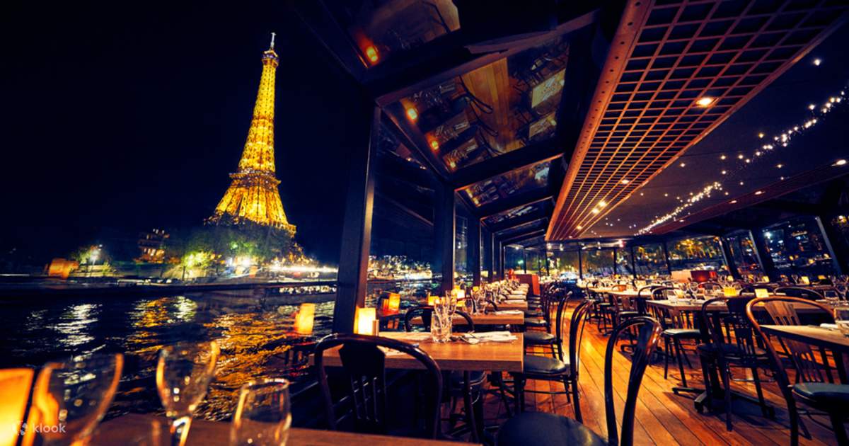 Du thuyền ăn tối lãng mạn trên sông Seine ở Paris - Klook