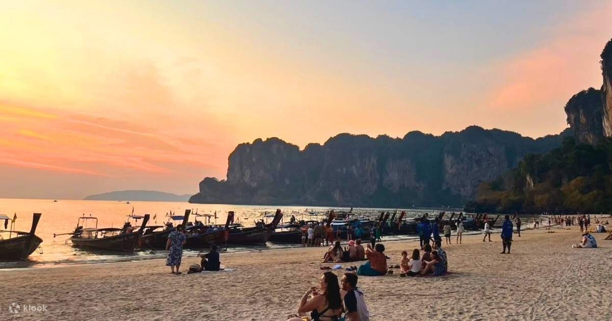 Krabi : Railay Phra Nang & Diamond Cave Sunset Tour - Klook