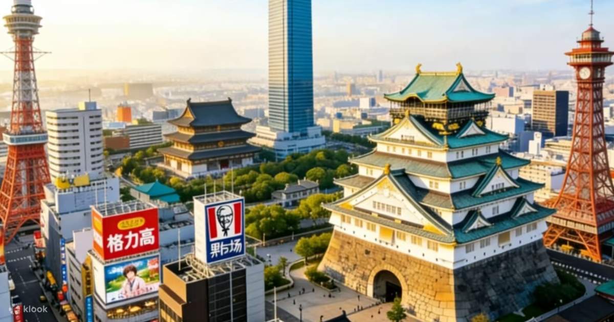 Osaka Classic Attractions + Night View Day Tour: Tsutenkaku ...