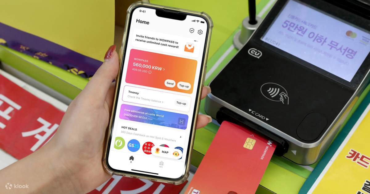 WOWPASS: Prepaid Card for Cashless Payment in Korea - Klook