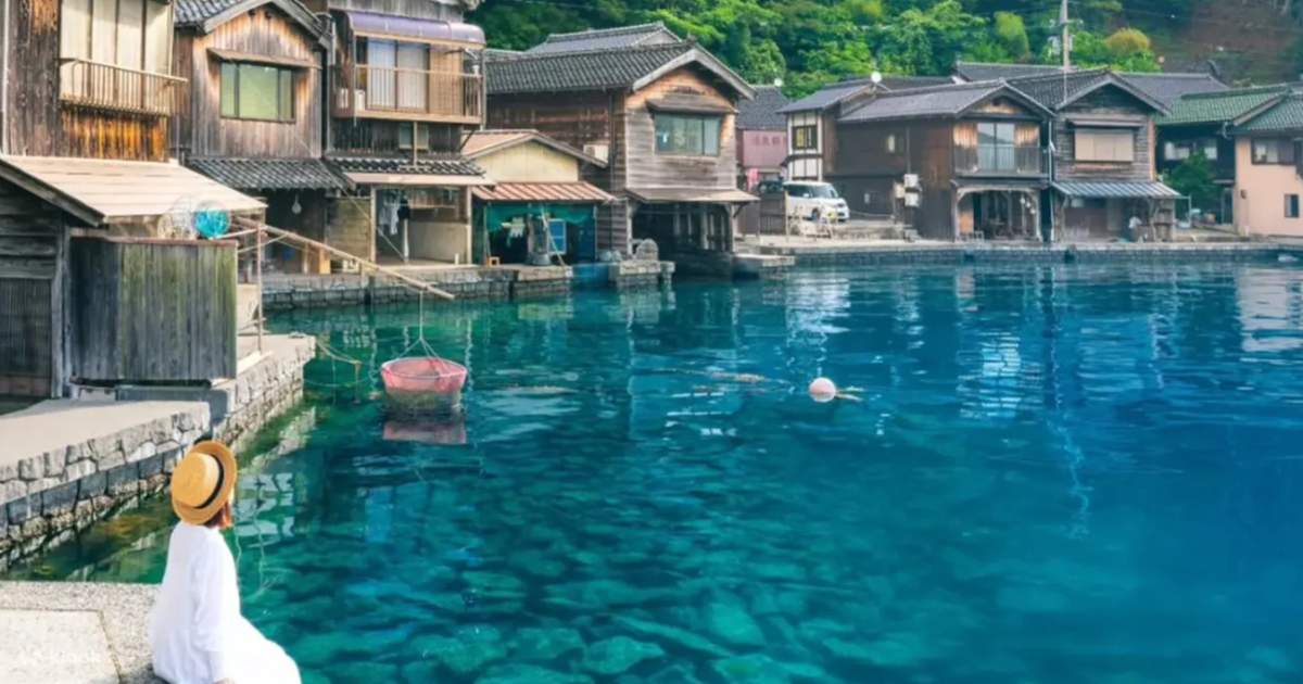 京都美山かやぶきの里古民家集落ツアー：伊根の舟屋＆天橋立＆智恩寺 