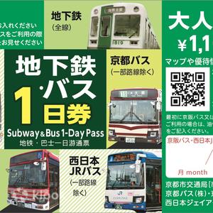京都 - 京都市營地鐵、巴士車票