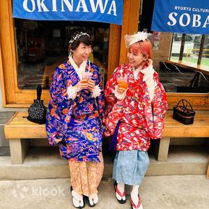 沖繩縣 - 沖繩傳統服裝 琉裝體驗(含蕾絲配件 ): 21點前歸還、送御朱印帳