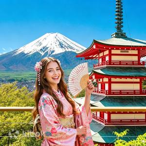 Yamanashi - Mt. Fuji Scenic Highlights Day Tour: Arakurayama Sengen Park & Kawaguchiko Oishi Park & Oshino Hakkai & Instagram-Famous Lawson & Hikawa Clock Shop (from Tokyo)