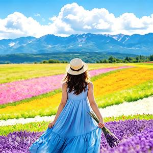 Hokkaido - Hokkaido Shikisai-no-Oka & Blue Pond & Farm Tomita Day Tour