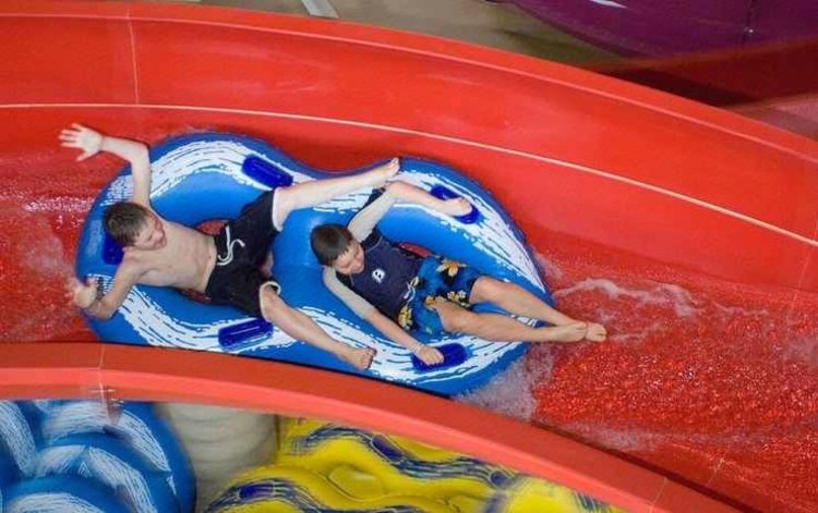Red jacket sale water park