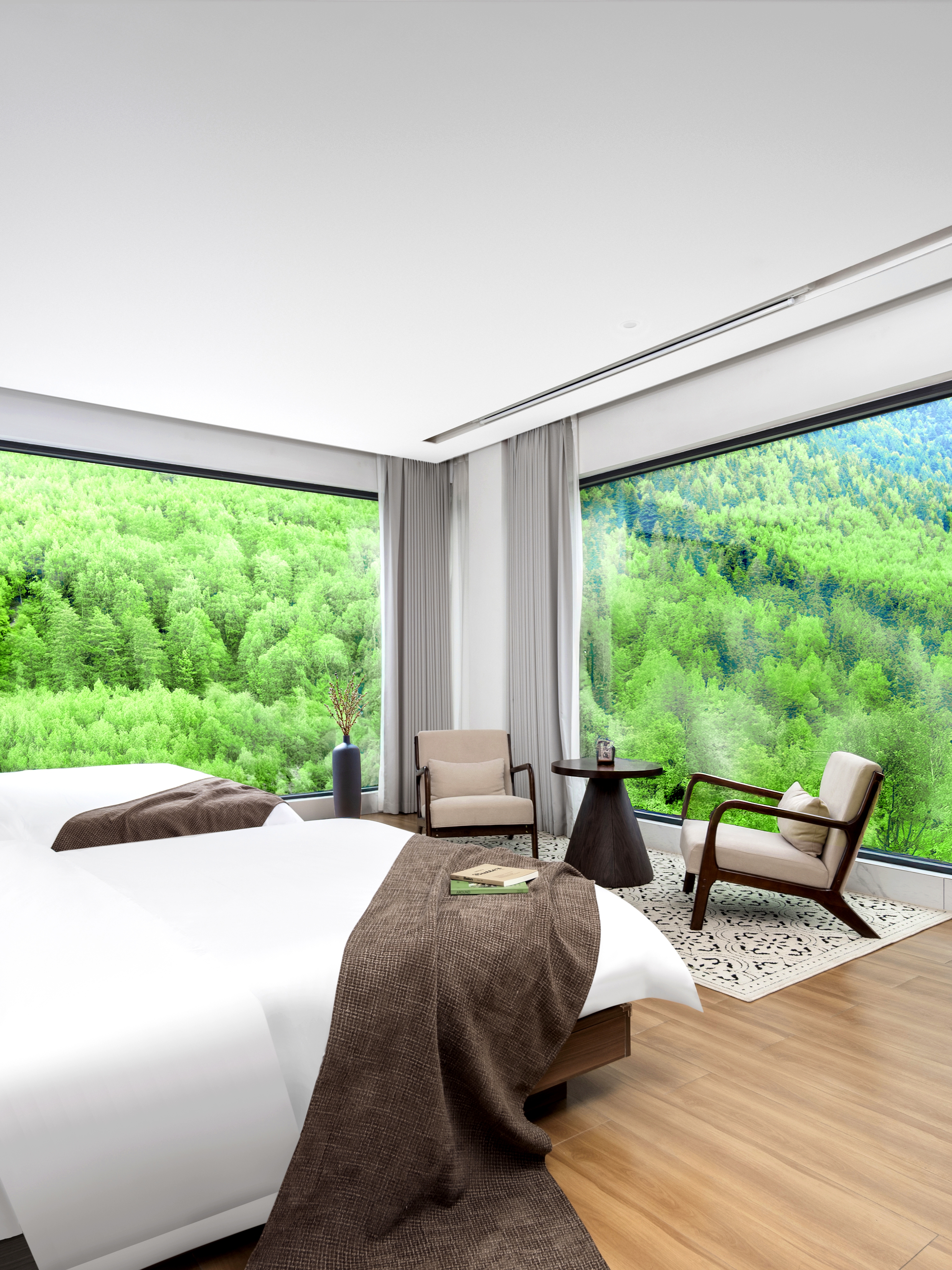 Ten miles of mountains and rivers light luxury B&B (Siguniang Mountain)