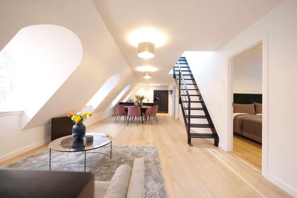 Image showcasing Copenhagen penthouse w/ private roof terrace | Copenhagen, Denmark